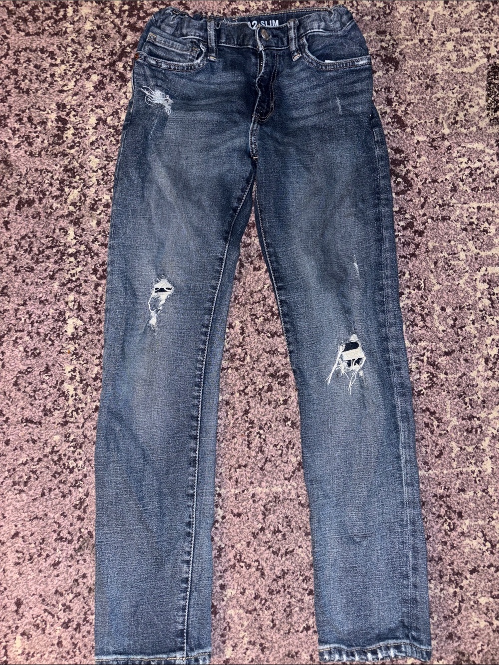 Slim Fit Distressed boys Jeans - Dark Blue
